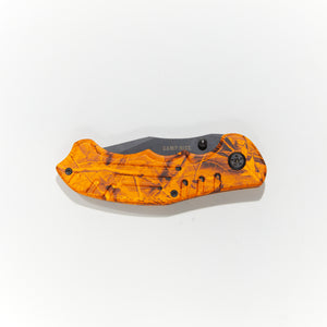 Camp Nice - Blaze Orange Camo Pocket Knife